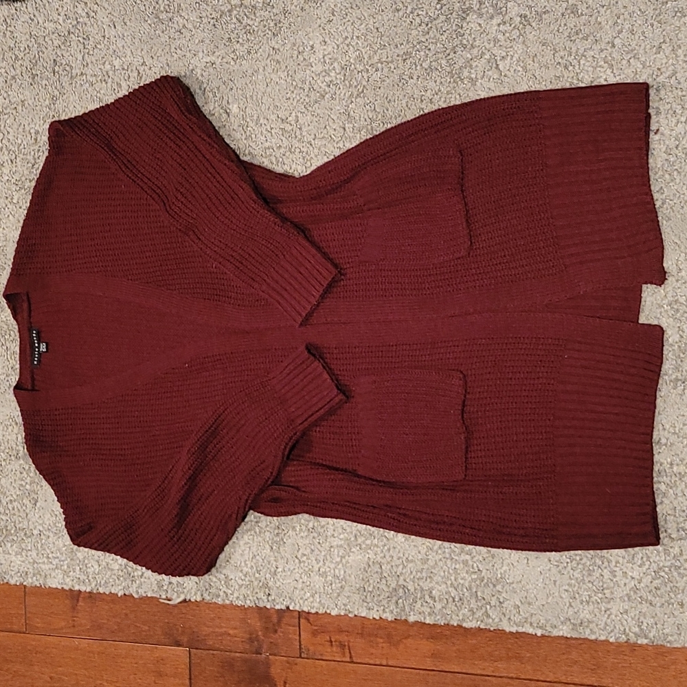 Burgundy Knit Sweater